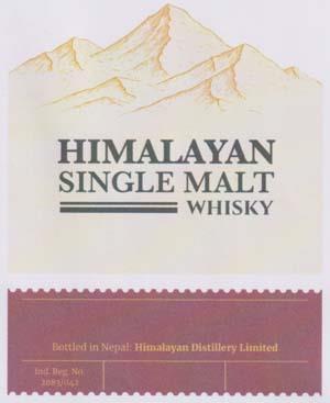 HIMALAYAN SINGLE MALT WHISKY (and logo) trademark logo