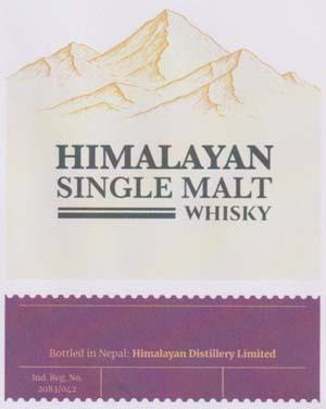 HIMALAYAN SINGLE MALT WHISKY (and logo) trademark logo