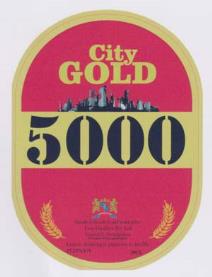 CITY GOLD 5000 (and logo) trademark logo