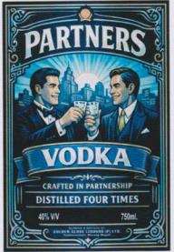 PARTNERS VODKA (and logo) trademark logo