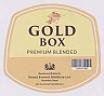 GOLD BOX PREMIUM BLENDED (and logo) trademark logo