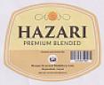 HAZARI PREMIUM BLENDED (and logo) trademark logo