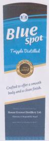 BLUE SPOT TRIPPLE DISTILLED (and logo) trademark logo