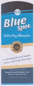 BLUE SPOT EXTRA DRY CHRACTER (and logo) trademark logo