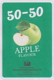 50-50 APPLE FLAVOUR (and logo) trademark logo