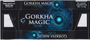 GORKHA MAGIC ICE MINT (and logo) trademark logo