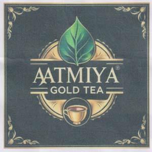 AATMIYA GOLD TEA (and logo) trademark logo