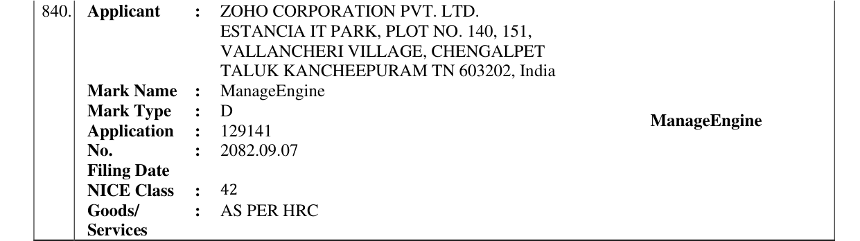 Original bulletin entry for ManageEngine