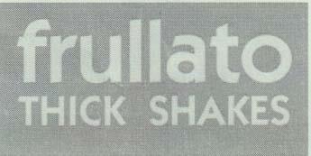 FRULLATO THICK SHAKES (and logo) trademark logo