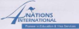 NATIONS INTERNATIONAL (and logo) trademark logo