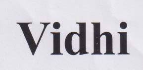 VIDHI (and logo) trademark logo