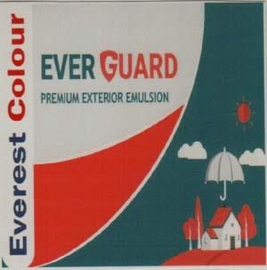 EVERGUARD PREMIUM EXTERIOR EMULSION (and logo) trademark logo