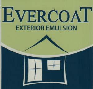 EVERCOAT EXTERIOR EMULSION (and logo) trademark logo