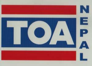 TOA NEPAL (and logo) trademark logo