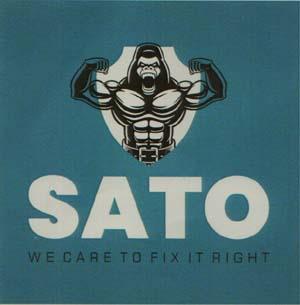 SATO (and logo) trademark logo