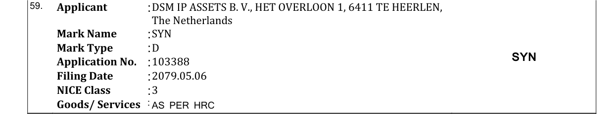 Original bulletin entry for SYN