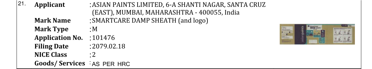 Original bulletin entry for SMARTCARE DAMP SHEATH (and logo)