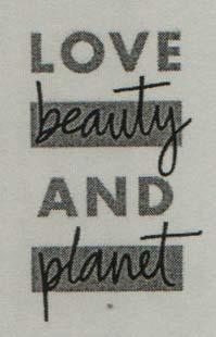 LOVE BEAUTY AND PLANET (and logo) trademark logo