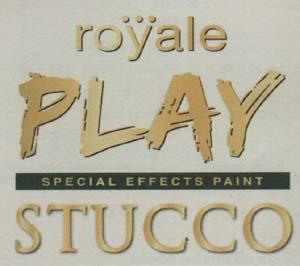 ROYALE PLAY STUCCO (and logo) trademark logo