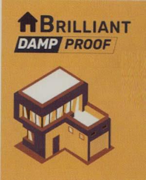 BRILLIANT DAMP PROOF (and logo) trademark logo