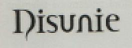 Disunie (and logo) trademark logo