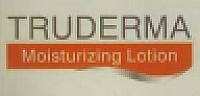 TRUDERMA MOISTURIZING LOTION (and logo) trademark logo