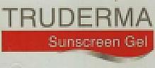 TRUDERMA SUNSCREEN GEL (and logo) trademark logo