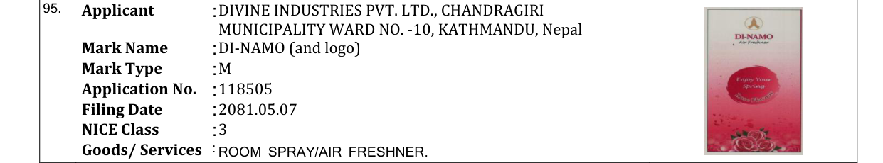 Original bulletin entry for DI-NAMO (and logo)