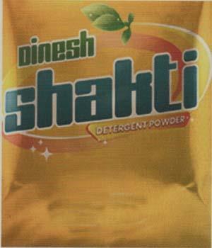 DINESH SHAKTI DETERGENT POWDER (and logo) trademark logo