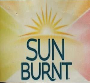 SUN BURNT (and logo) trademark logo