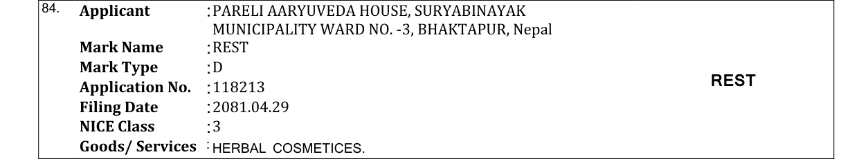 Original bulletin entry for REST