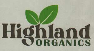 HIGHLAND ORGANICS (and logo) trademark logo
