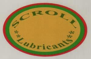 SCROLL LUBRICANTS (and logo) trademark logo