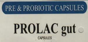 PROLAC GUT (and logo) trademark logo