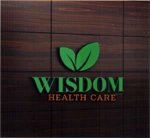 WISDOM HEALTH CARE (and logo) trademark logo