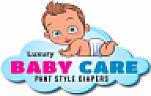 LUXURY BABY CARE PANT STYLE DIAPERS (and logo) trademark logo