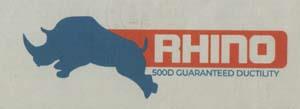 RHINO 500D (and logo) trademark logo