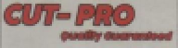 CUT PRO (and logo) trademark logo