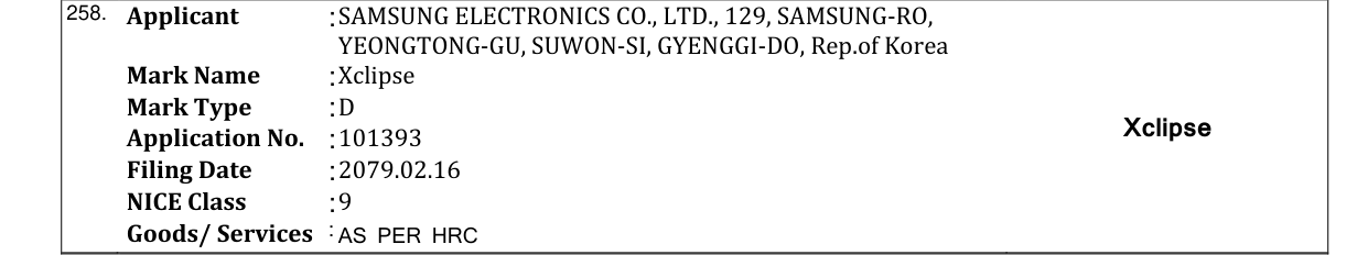 Original bulletin entry for Xclipse