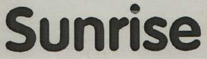 Sunrise (and logo) trademark logo