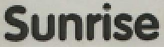 Sunrise (and logo) trademark logo