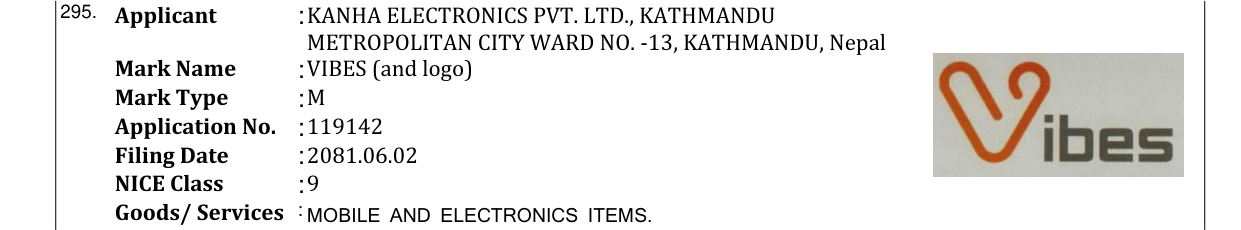 Original bulletin entry for VIBES (and logo)