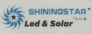 SHININGSTAR LED & SOLAR (and logo) trademark logo