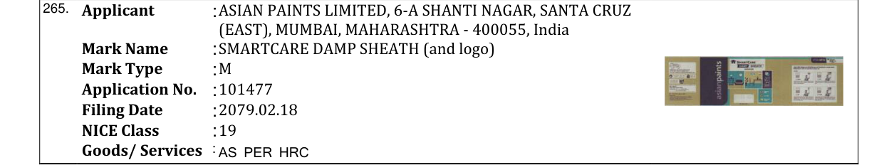 Original bulletin entry for SMARTCARE DAMP SHEATH (and logo)
