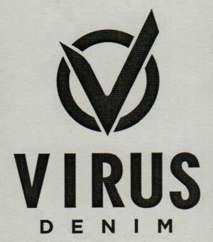 VIRUS DENIM (and logo) trademark logo