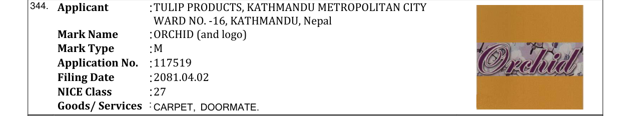 Original bulletin entry for ORCHID (and logo)