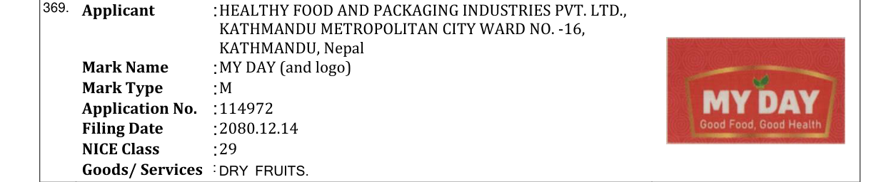 Original bulletin entry for MY DAY (and logo)