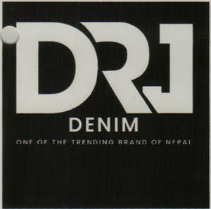DRJ DENIM (and logo) trademark logo