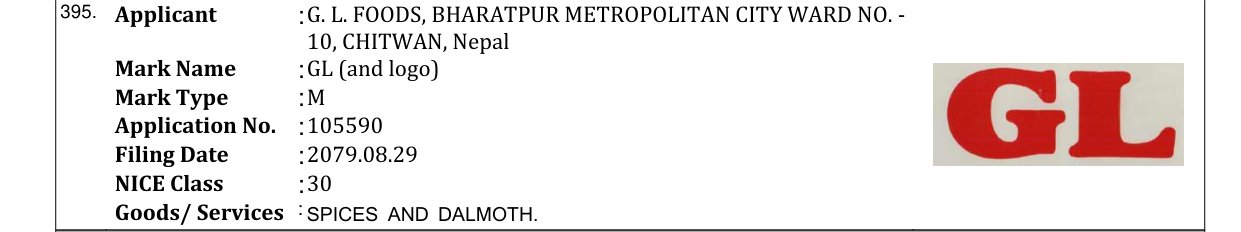 Original bulletin entry for GL (and logo)