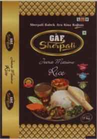 GAF SHERPALI (and logo) trademark logo
